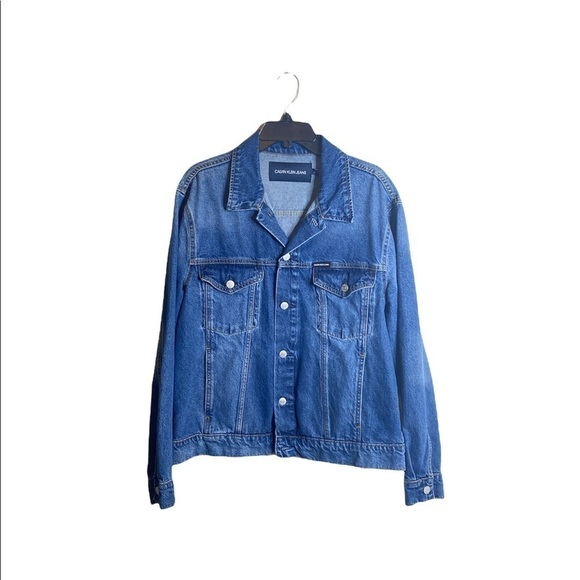Calvin Klevin Unisex Jean Jacket L - Picture 1 of 10